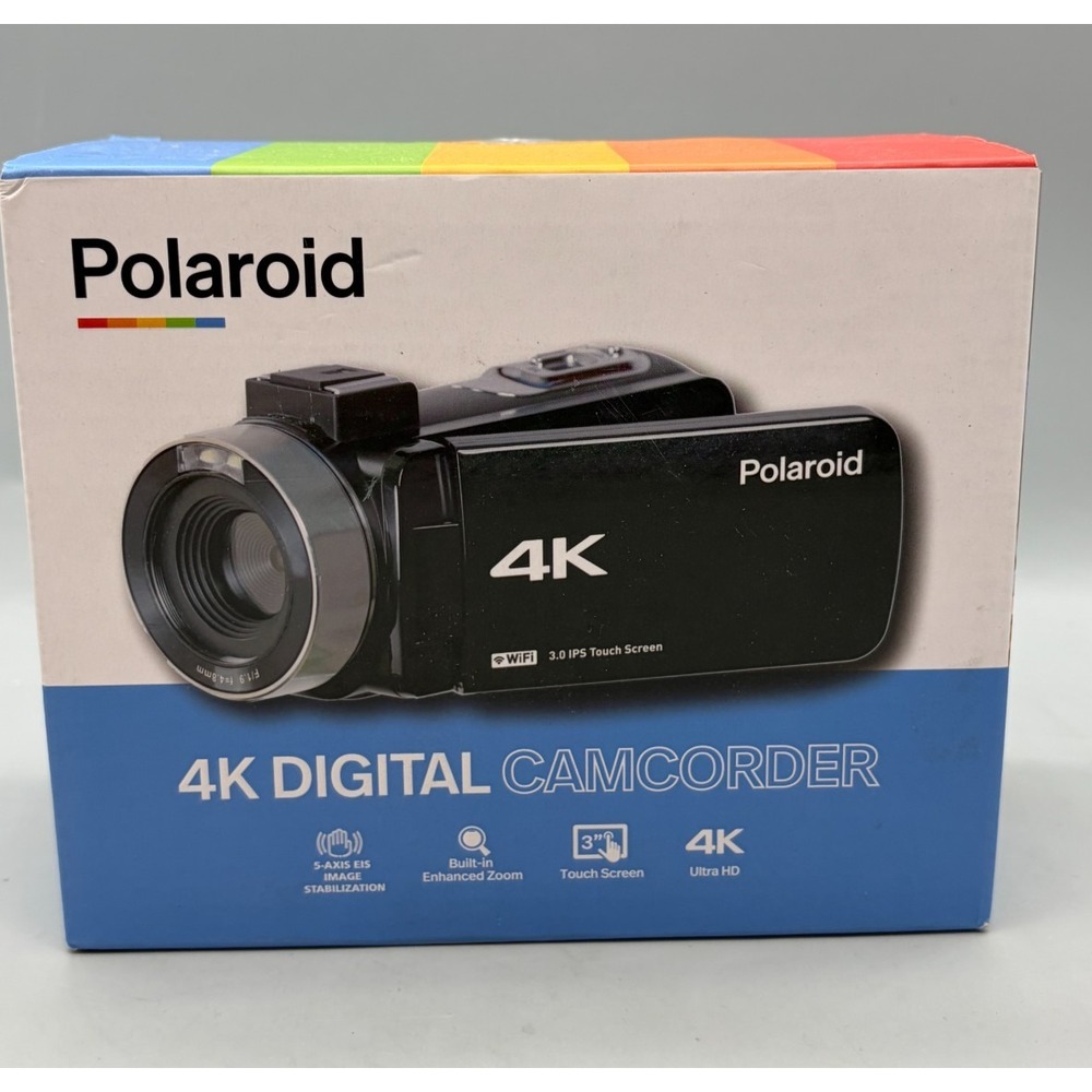 Polaroid 4k Digital Camcorder (ID995-BLK) - Sealed